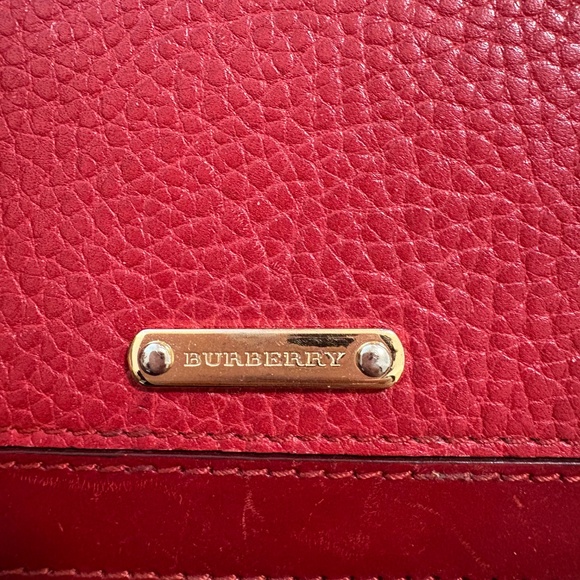 Burberry wallet - long red leather - Picture 3 of 14